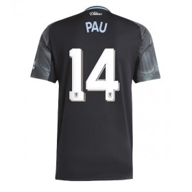 Herren Fußballbekleidung Aston Villa Pau Torres #14 Auswärtstrikot 2025-26 Kurzarm